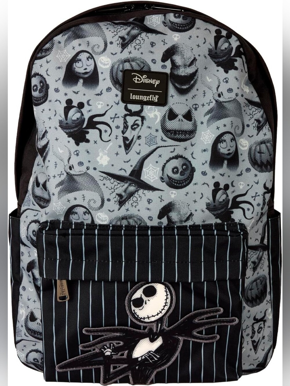NWT Loungefly Disney The Nightmare Before Christmas Print Full-Size Backpack